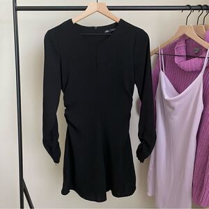 ZARA Gathered Mini Dress
